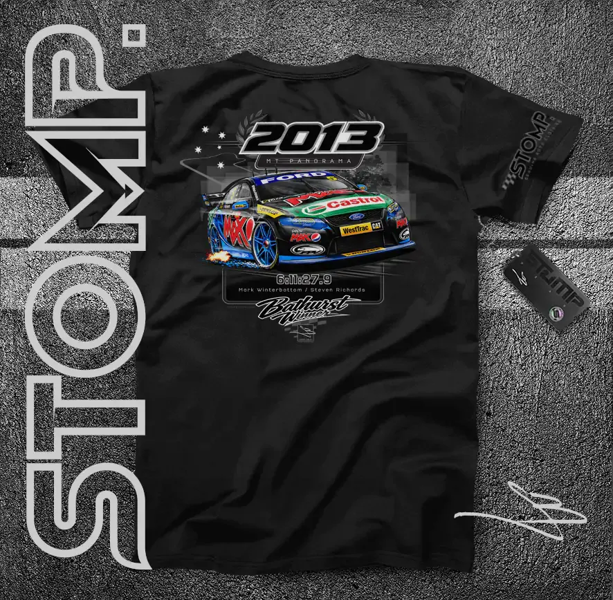 2013 Bathurst Winner | Ford FG Falcon | Mark Winterbottom / Steven Richards T-Shirt & Hoodie