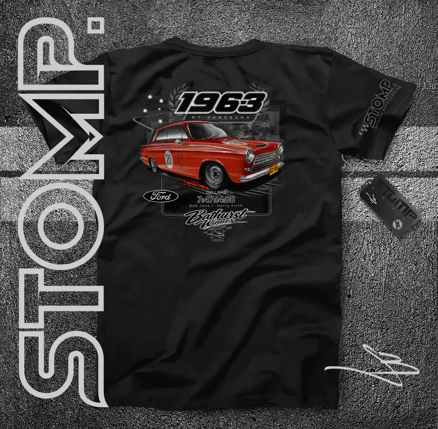 1963 Bathurst Winner | Ford Cortina GT | Bob Jane / Harry Firth T-Shirt & Hoodie