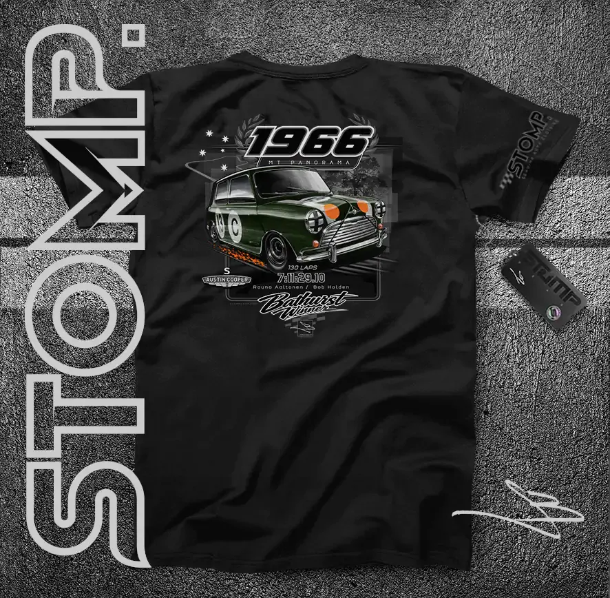 1966 Bathurst Winner | Morris Mini Cooper S | Bob Holden / Rauno Aaltonen T-Shirt & Hoodie