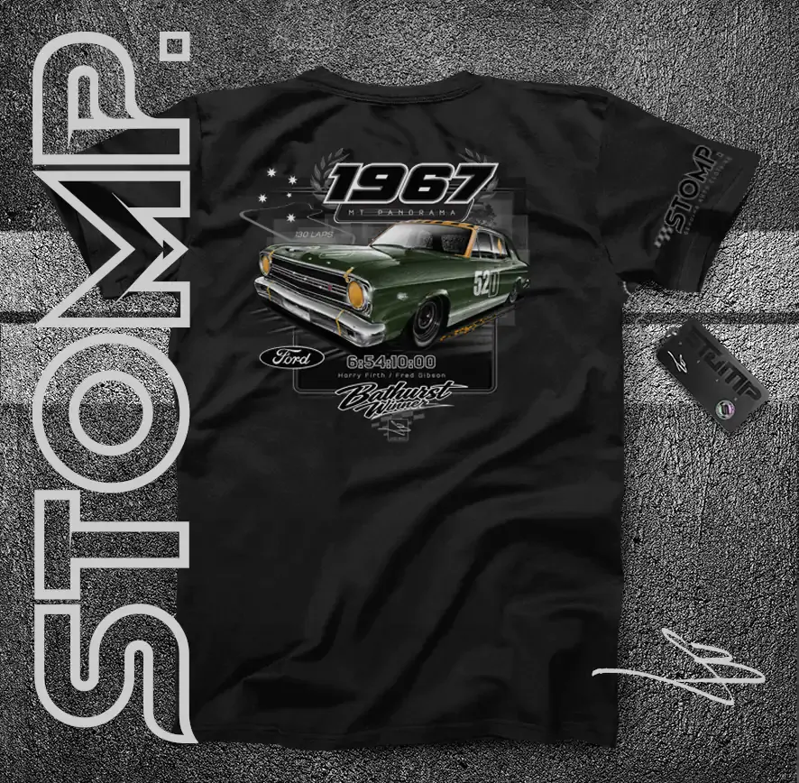 1967 Bathurst Winner | Ford XR Falcon GT | Harry Firth / Fred Gibson T-Shirt & Hoodie