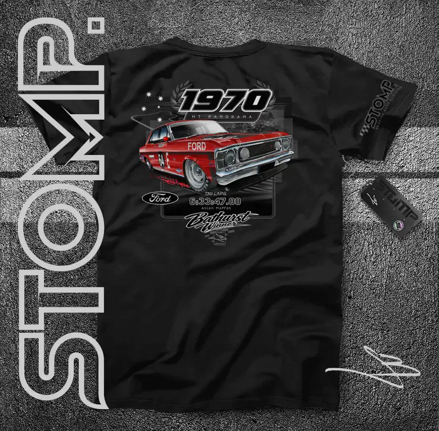 1970 Bathurst Winner | Ford XW Falcon GTHO Phase II | Allan Moffat T-Shirt & Hoodie