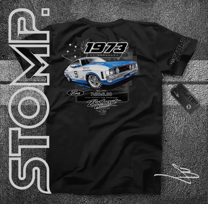 1973 Bathurst Winner | Ford XA Falcon GT | Allan Moffat / Ian Geoghegan T-Shirt & Hoodie