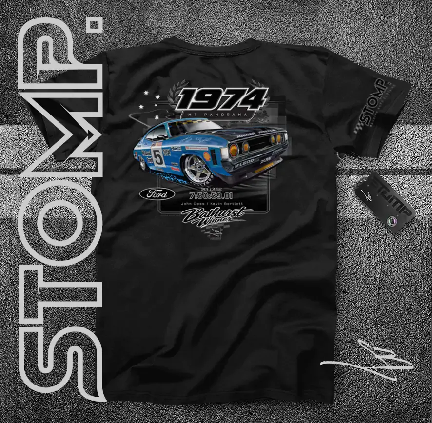 1974 Bathurst Winner | Ford XA Falcon GT | John Goss / Kevin Bartlett T-Shirt & Hoodie