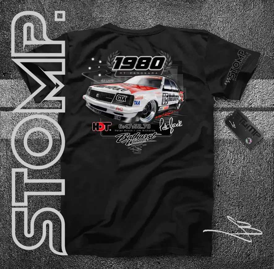 1980 Bathurst Winner | Holden VC Commodore | Peter Brock / Jim Richards T-Shirt & Hoodie