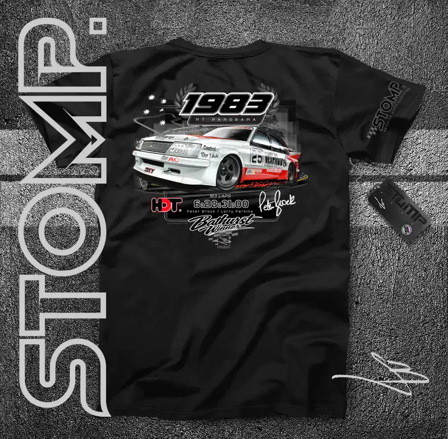 1983 Bathurst Winner | Holden VH Commodore SS Group A | Peter Brock / Larry Perkins / John Harvey T-Shirt & Hoodie