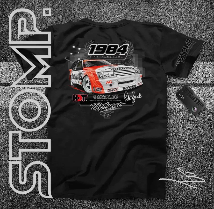 1984 Bathurst Winner | Holden VK Commodore | Peter Brock / Larry Perkins T-Shirt & Hoodie