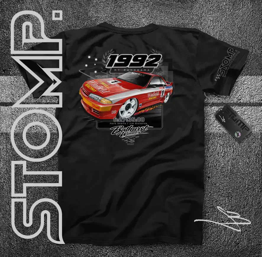 1992 Bathurst Winner | Nissan Skyline GT-R (R32) | Jim Richards / Mark Skaife T-Shirt & Hoodie