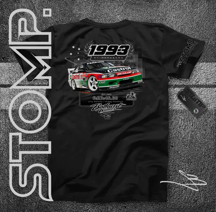 1993 Bathurst Winner | Holden VP Commodore | Larry Perkins / Gregg Hansford T-Shirt & Hoodie