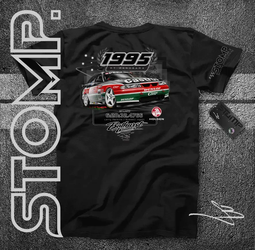1995 Bathurst Winner | Holden VR Commodore | Larry Perkins / Russell Ingall T-Shirt & Hoodie