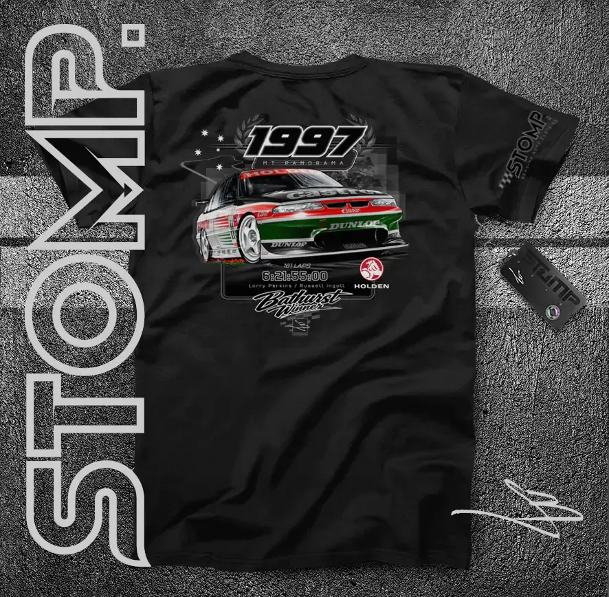 1997 Bathurst Winner | Holden VS Commodore | Larry Perkins / Russell Ingall T-Shirt & Hoodie