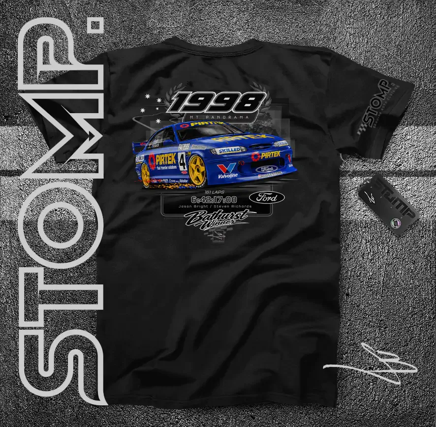 1998 Bathurst Winner | Ford EL Falcon | Jason Bright / Steven Richards T-Shirt & Hoodie