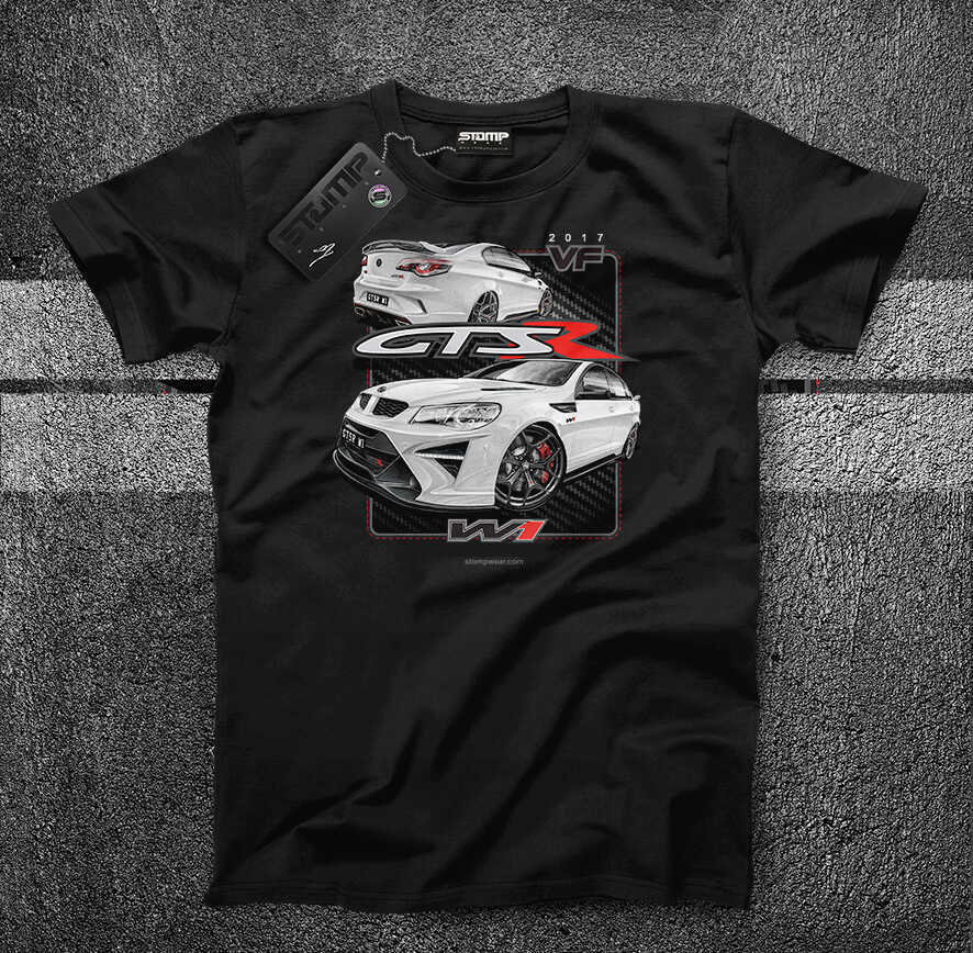 HSV GTSR W1 GEN-F2 / VF (2017) Mens T-Shirt [Size: S] Personalised:Yes [HERON WHITE]
