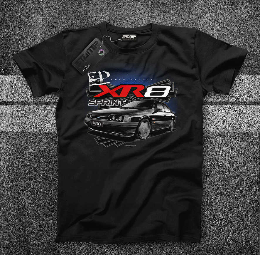 FORD ED FALCON XR8 SPRINT (1993-1994) Mens T-Shirt [Size: S] Personalised:No [BLACK PEARL]