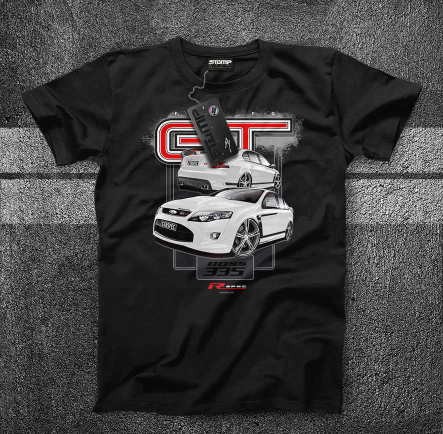 FPV FG MK II GT BOSS 335 GT RSPEC (2012) Mens T-Shirt [Size: S] Personalised:No [WINTER WHITE]