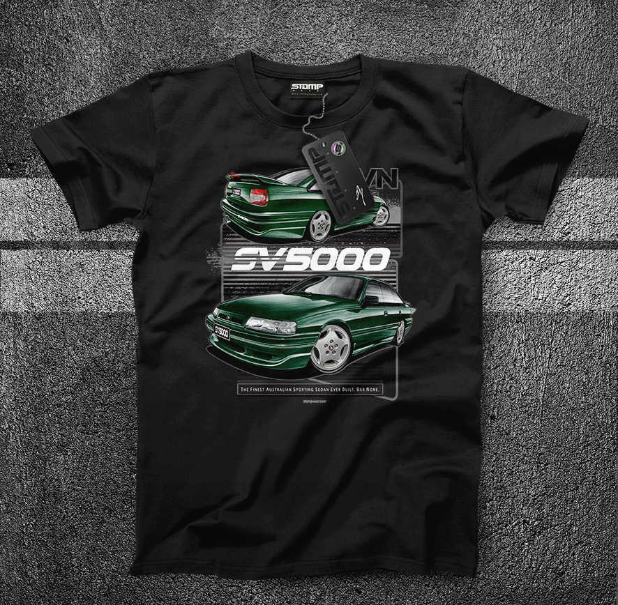 HSV VN SV5000 (1989-1991) Mens T-Shirt [Size: S] Personalised:No [RACING GREEN]