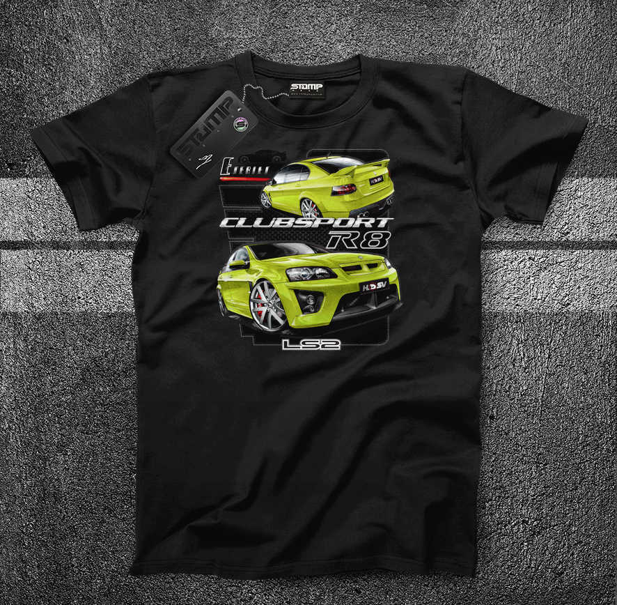 HSV E SERIES CLUBSPORT R8 Mens T-Shirt [Size: S] Personalised:No [CRUNCH]