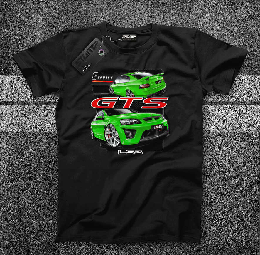 HSV E SERIES GTS Mens T-Shirt [Size: S] Personalised:No [ATOMIC GREEN]