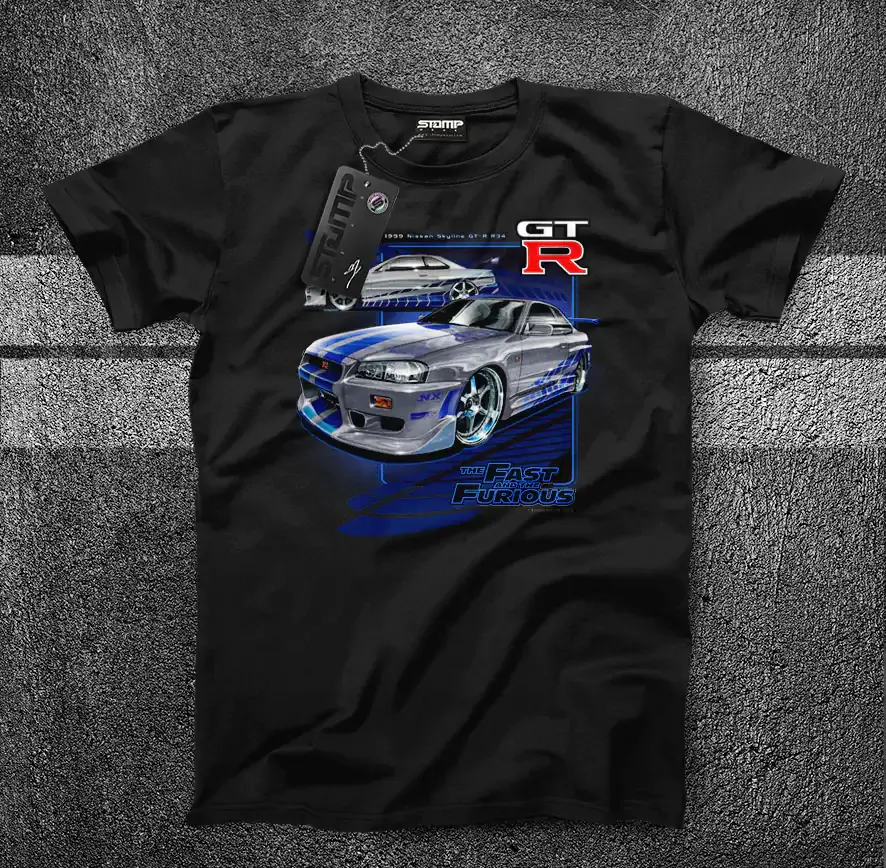 Fast & Furious Nissan Skyline GT-R R34 T-Shirt & Hoodie