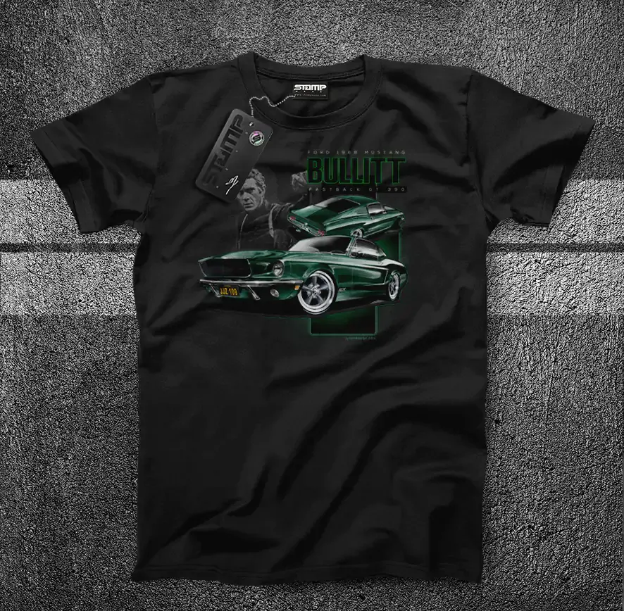 Bullitt Ford Mustang Fastback T-Shirt & Hoodie