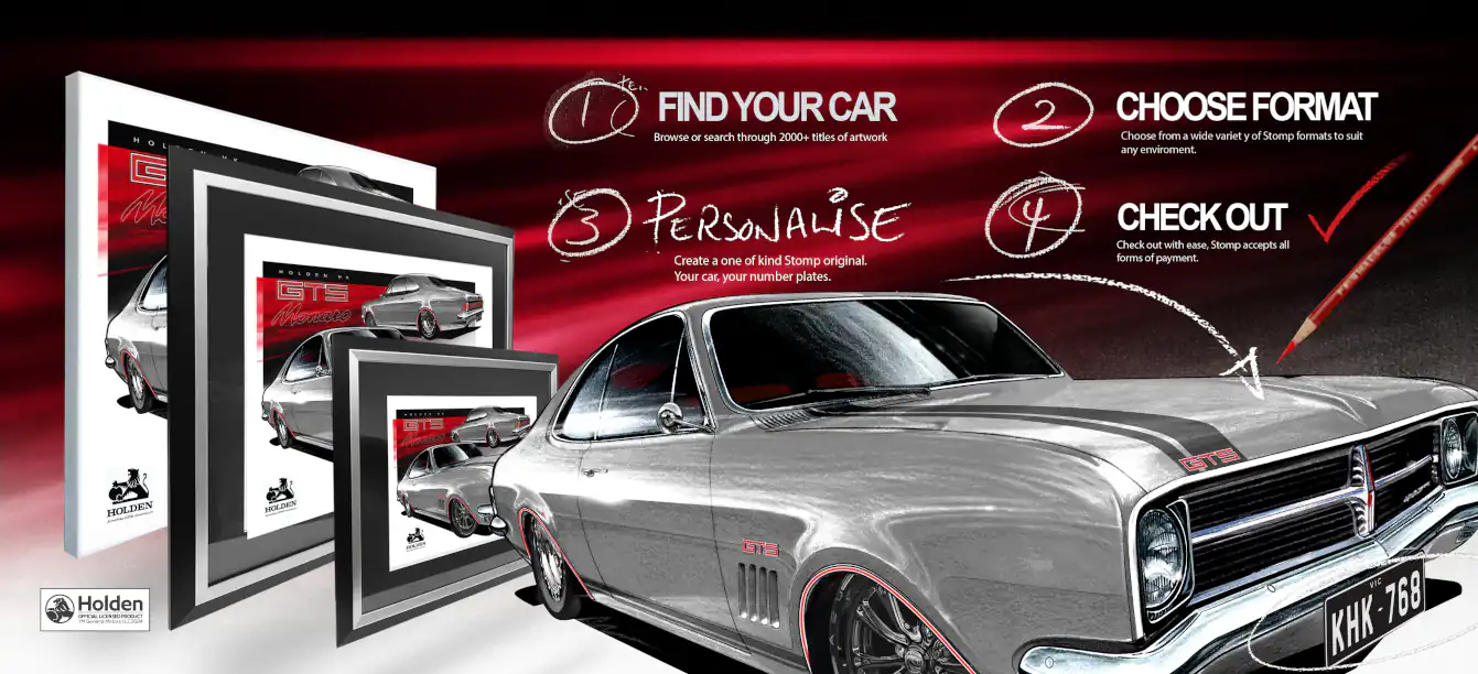 Personalised Car Wall Art | STOMPSHOP