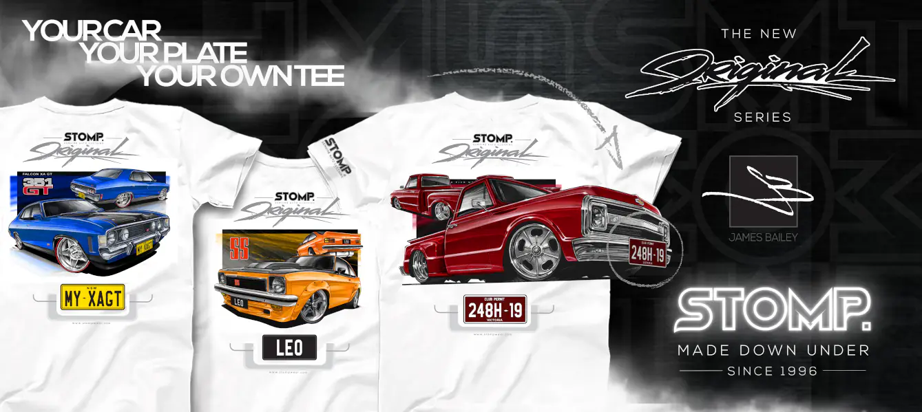 Personalised Car T-Shirts | STOMP Original Series