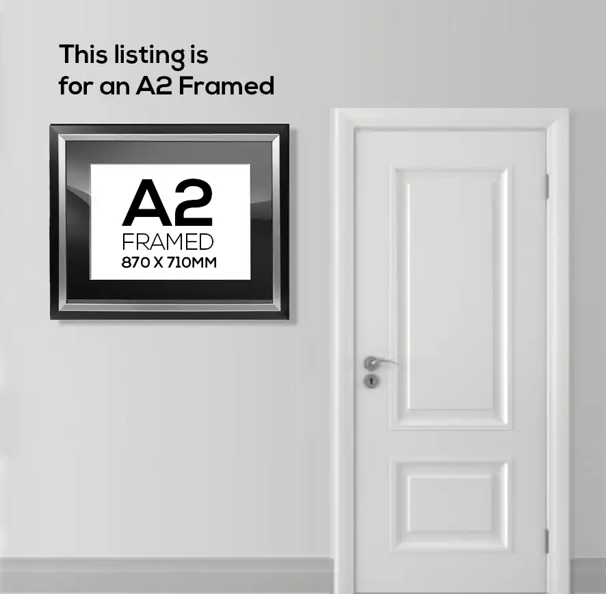 A2 Framed Size Car Artwork